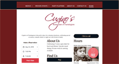 Desktop Screenshot of cuginosrestaurantfarmington.com