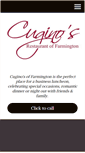Mobile Screenshot of cuginosrestaurantfarmington.com